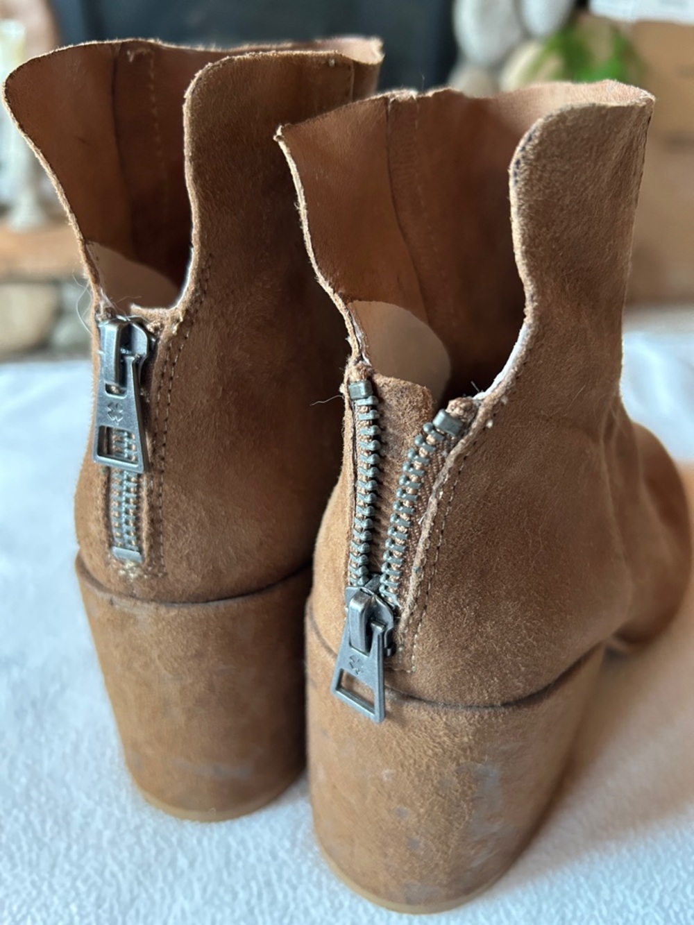 Lucky Brand Women’s Suede Ankle Booties, Size 7